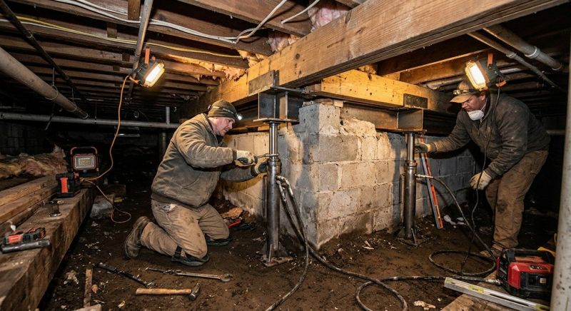 Basement Foundation Repair in Brea, CA