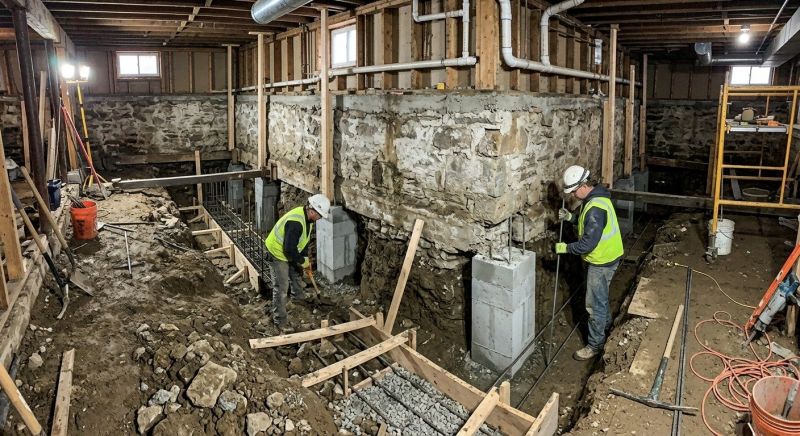 Basement Underpinning in Fullerton, CA