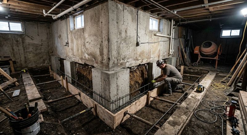 Basement Underpinning in Fullerton, CA