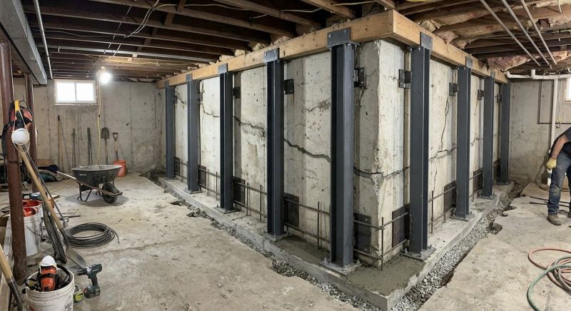 Basement Underpinning in Fullerton, CA