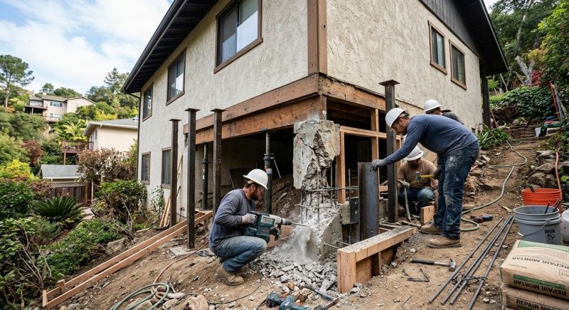 Concrete Foundation Repair in Upland, CA