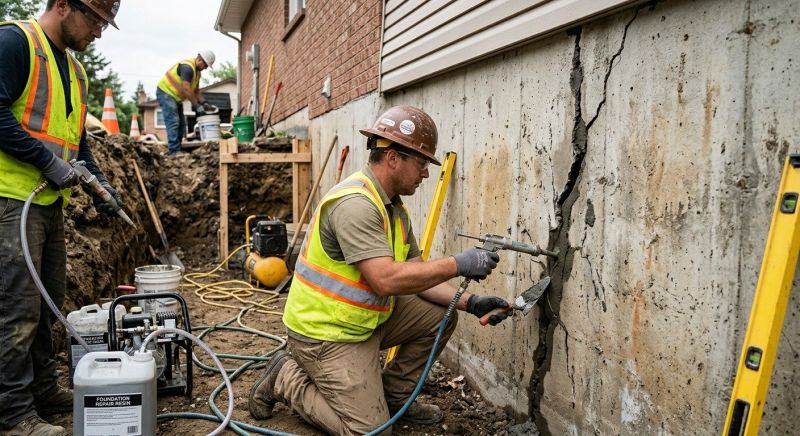 Cracked Foundation Repair in Brea, CA
