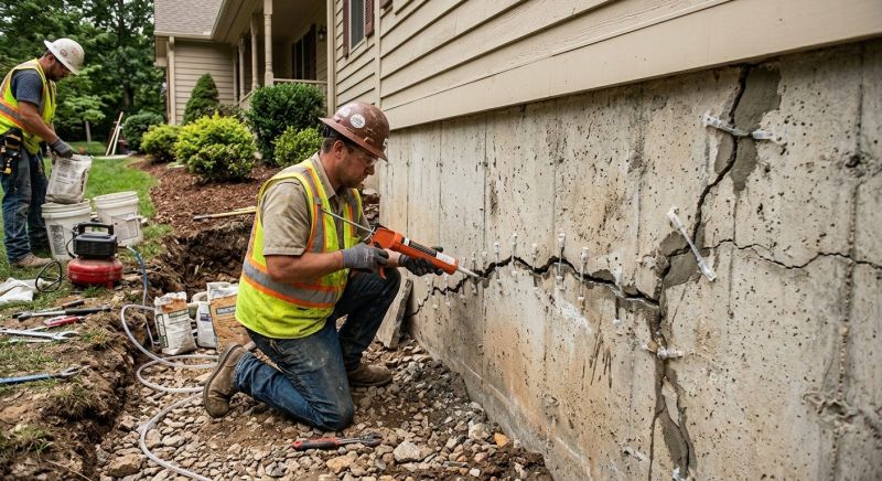 Cracked Foundation Repair in Corona, CA