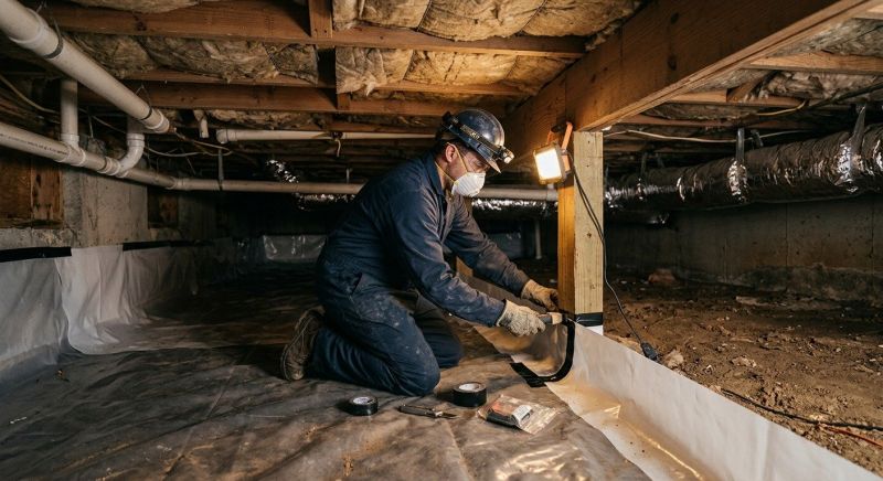 Crawl Space Leveling in Fullerton, CA