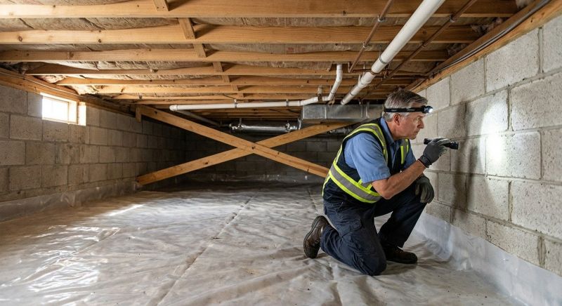 Crawl Space Leveling in Fullerton, CA