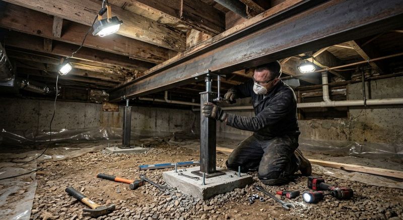 Crawlspace Structural Repair in Fullerton, CA