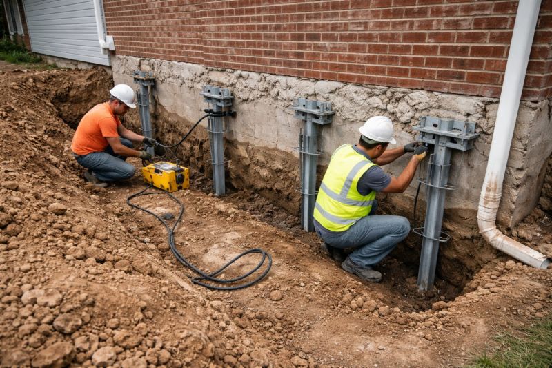Helical Piers Installation in Fullerton, CA