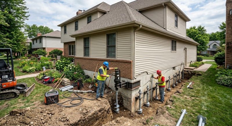 Helical Piers Installation in Fullerton, CA