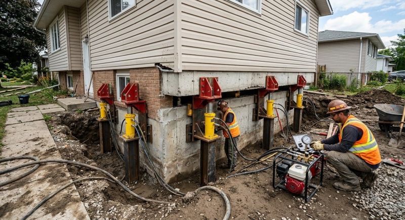 Sinking Foundation Lifting in Fullerton, CA