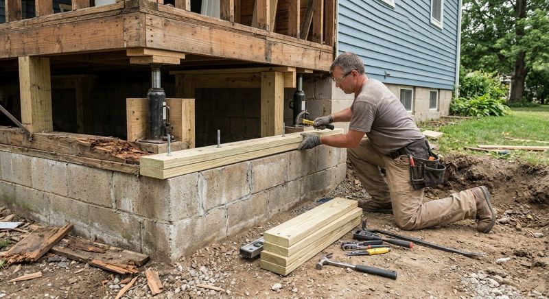 Sinking Foundation Repair in Baldwin Park, CA