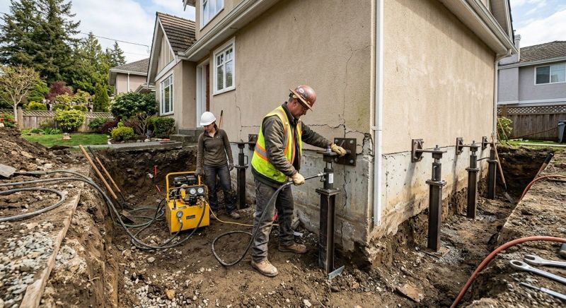 Sinking Foundation Repair in Huntington Park, CA