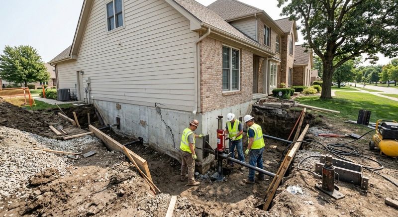 Sinking Foundation Repair in Orange, CA