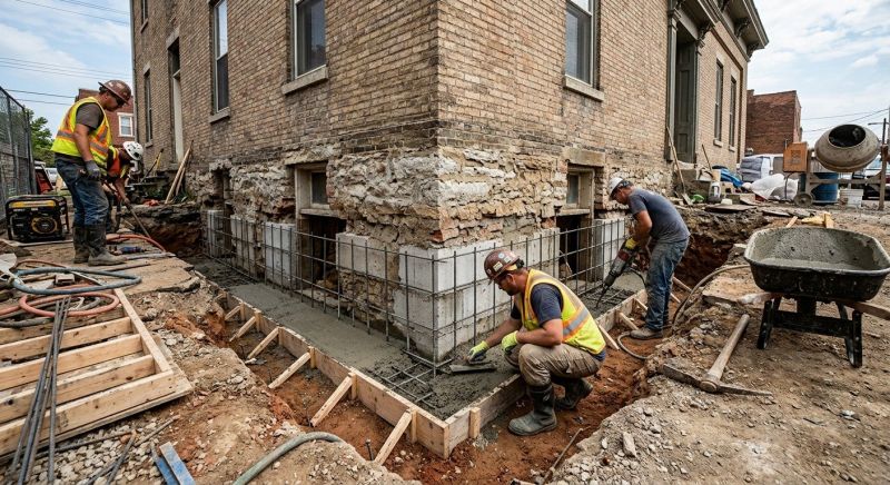 Structural Underpinning in Fullerton, CA